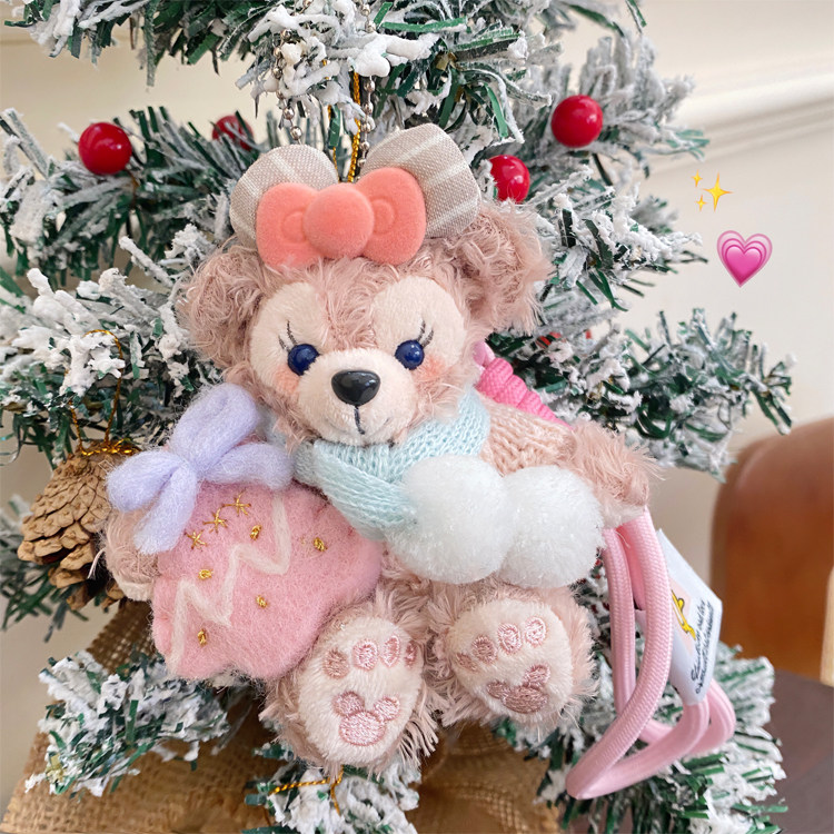 Декоративная подвеска 手作miu风雪莉玫玫达菲小熊包包挂件毛绒公仔挂饰圣诞礼物送女生