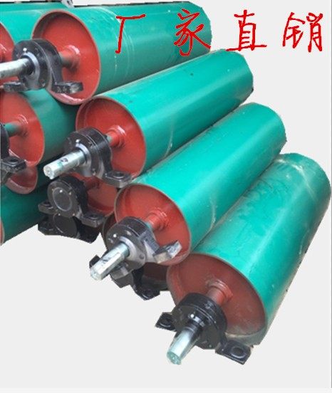 Transmission reversing roller active passive rubberized roller non-powered roller custom-made conveyor mining rubberized roller