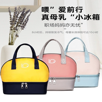 Mom goes out to work to carry breast milk refrigeration bag breast milk special ice bag portable double-layer insulation bag waterproof multi-function