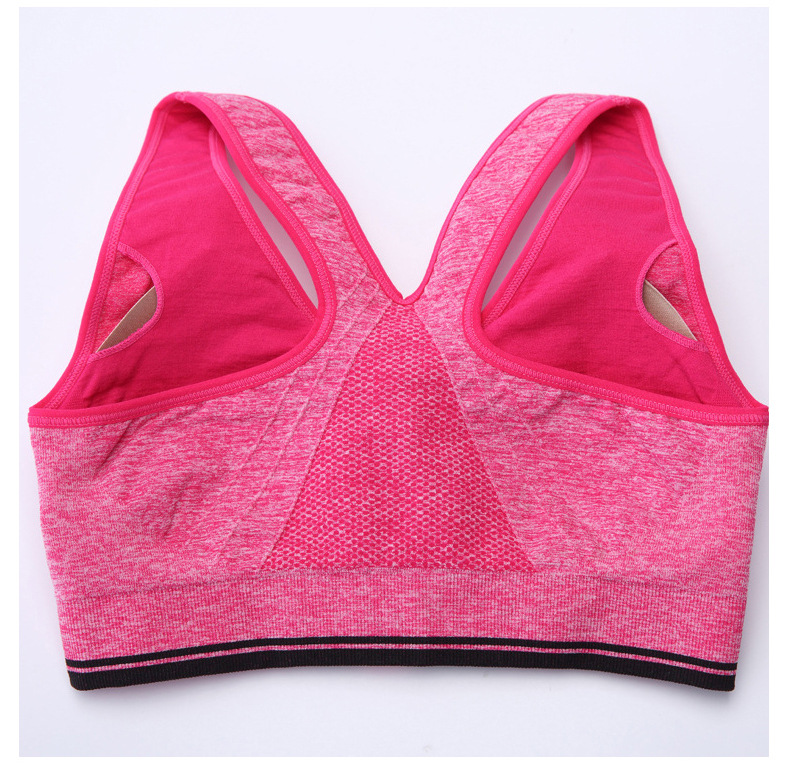 Yoga áo ngực vest ngủ mới dây kéo phía trước chống sốc thu thập không có vành với ngực pad phong trào điều chỉnh đồ lót