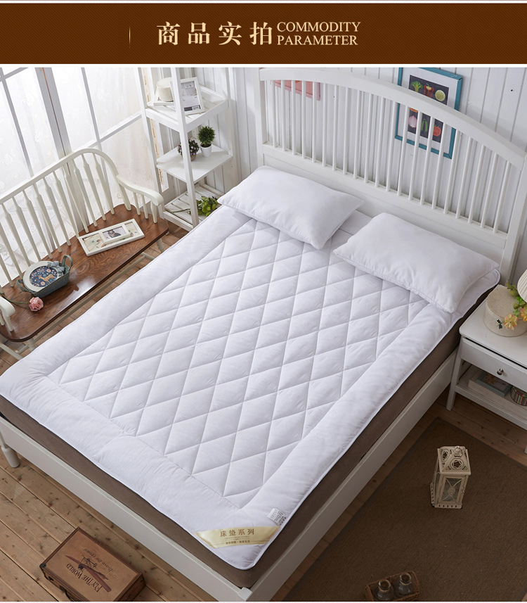 Nệm nhíp dày nệm bông đơn đôi 1,5m1,8 m nệm 1,2cm đệm học sinh nệm kim đan
