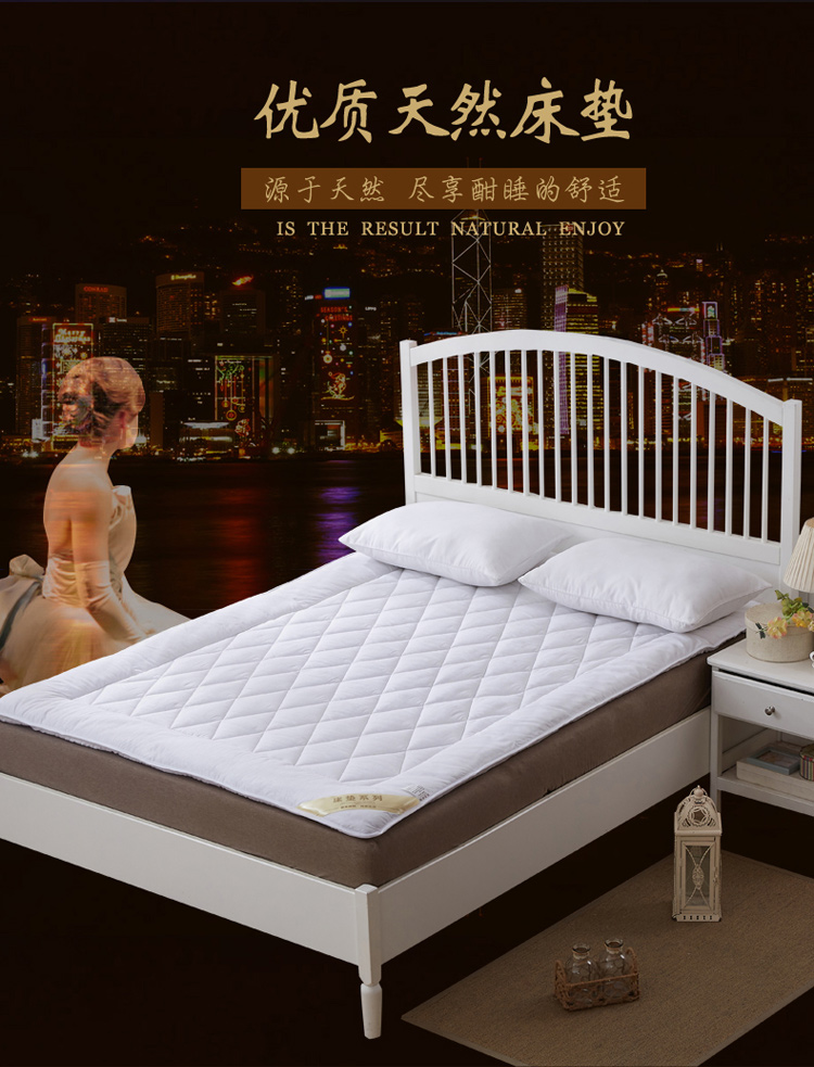 Nệm nhíp dày nệm bông đơn đôi 1,5m1,8 m nệm 1,2cm đệm học sinh nệm kim đan