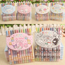 12 color rotating crayon cartoon oil painting children color watercolor kindergarten art painting color pen student reward
