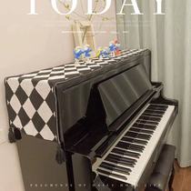 Piano cover universal dust-proof thickened cloth towel classical modern simple half cover French high-end Nordic electric piano cover
