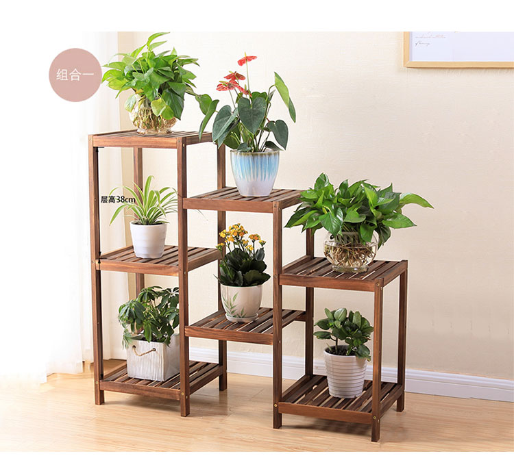 Kệ hoa nhiều tầng trong nhà phòng khách đặc biệt bằng gỗ xanh cao hoa đứng vững chắc trồng hoa chậu chậu giá sàn - Kệ kệ giày