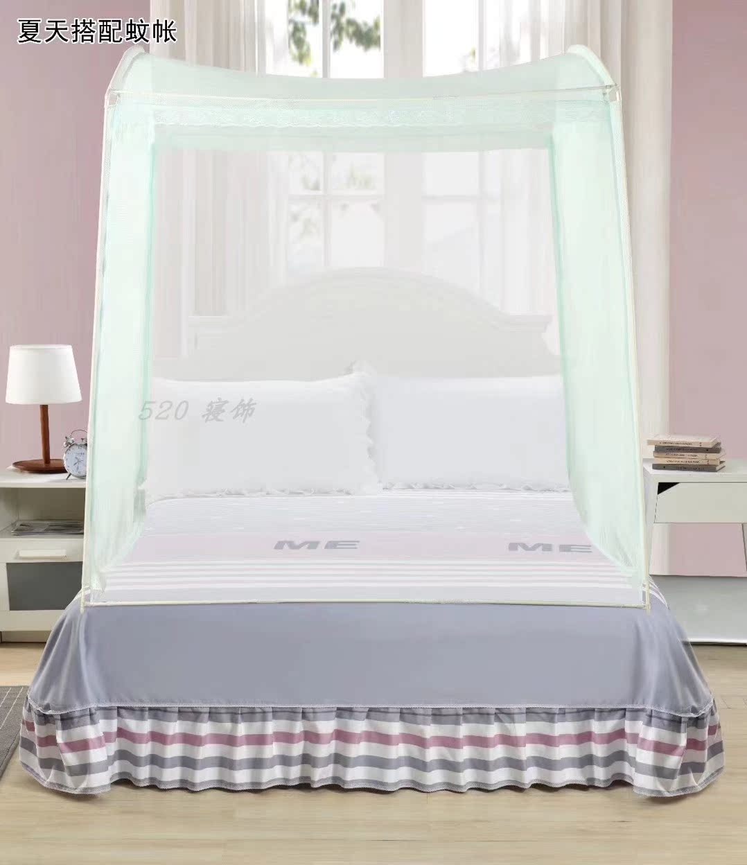 Sanbao nhà dệt siêu mềm siêu dày lông nhung tăng gấp đôi Tiansi váy ren lông mịn gói 2,5m 1,8 giường - Váy Petti váy giường khách sạn