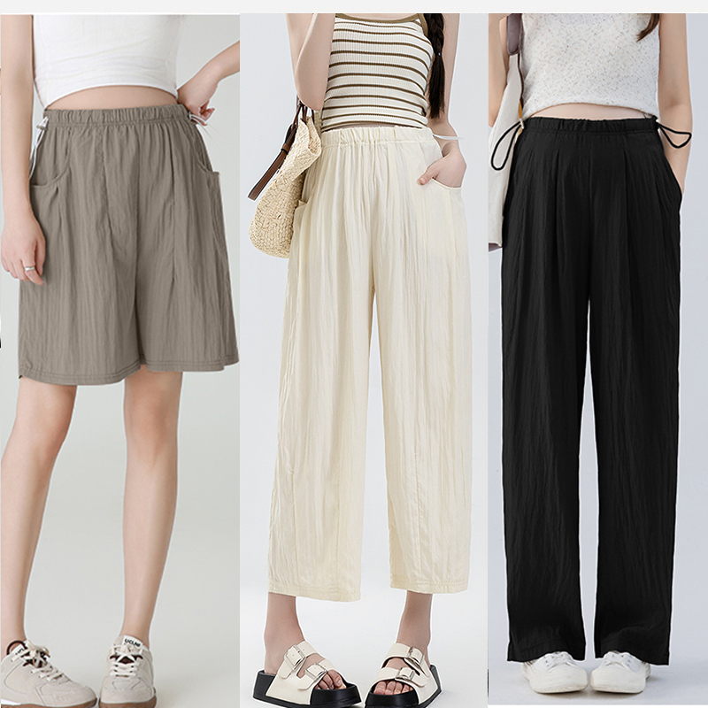Maternity Pants for Summer, Casual Nine-Point Pants for Pregnant Women, Loose Large Size Harem Pants, Versatile Summer Wear, Yamamoto Pants for Summer