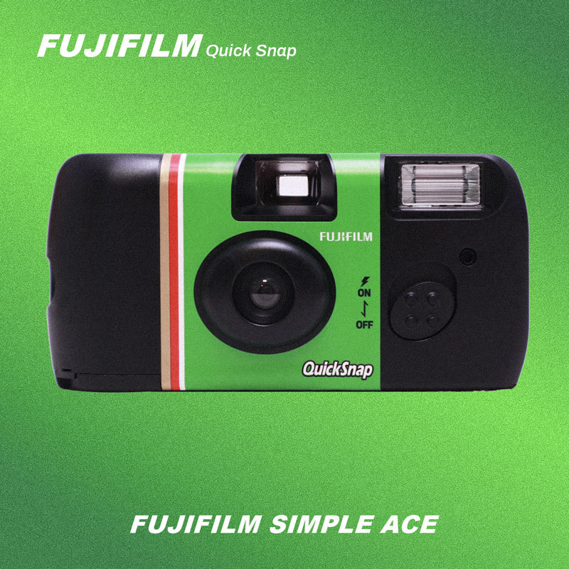 Fuji Disposable Film Camera Kodak Film Point-And-Shoot Camera Student Illustration Retro Gift Birthday