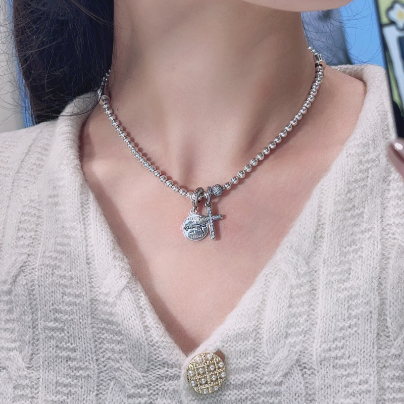 Pandora Beads and Charm Necklace with a High-End, Light Luxury Feel, a Niche Birthday or Valentine's Day Gift