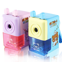 Del 0642 Pen Handshake Manual Pencil Sharpener Pen Pen Machine Children with Students Safe Multifunctional Cartoon Cute