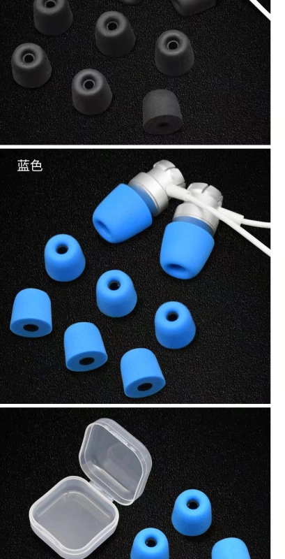 Nút bịt tai phục hồi chậm in-ear c tay áo 3mm bông memory foam tay áo t100 se215 phụ kiện tai nghe quán tính - Phụ kiện MP3 / MP4