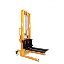 Stacker hydraulic fork stacker manual forklift pedal hydraulic stack high lift forklift 1 ton t electric 220V