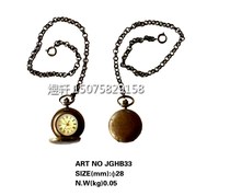 Pocket watch) Φ28 copper single-door pocket watch) All-copper old-fashioned mechanical winding pocket watch) Imitation retro pocket watch