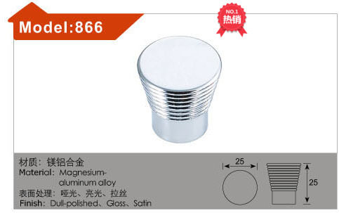 High-end Handle Furniture Furniture Hardware Single Hole Handle 866 Cabinet Accessories Door Bright Light Handle Furniture Five Gold Accessories-Taobao