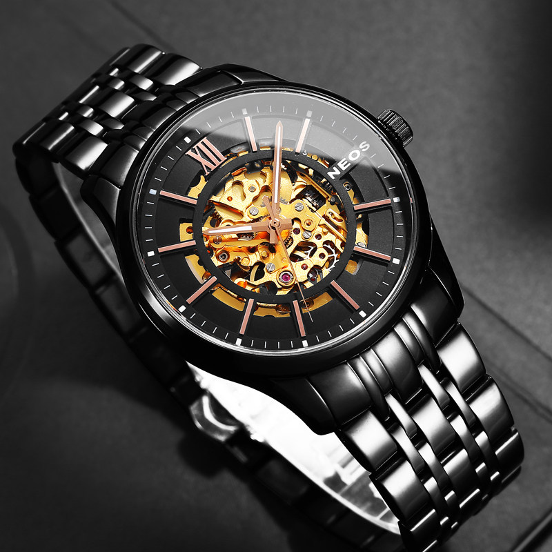 Waterproof men's watch 2022 new large dial mechanical watch hollow list of ten brands ultra thin trend male watch