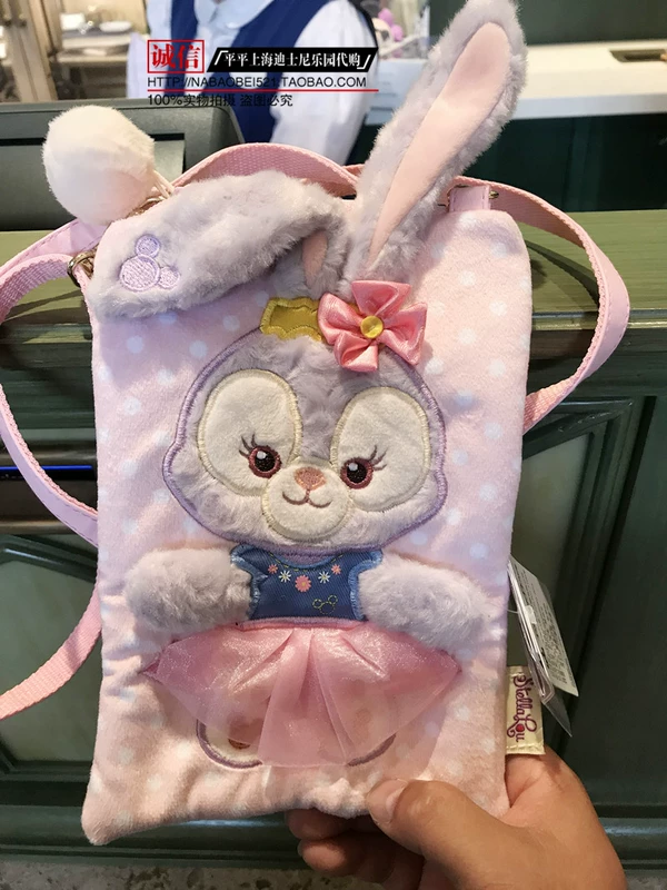 Loạt denim Duffy Shirley ngôi sao hoa hồng sương mèo họa sĩ túi Messenger gói điện thoại di động Thượng Hải Disney mua trong nước - Túi điện thoại