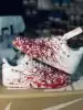 Diy graffiti af1 sneakers custom hand-painted splashing ink sneakers change color waterproof graffiti non-mainstream crime scene