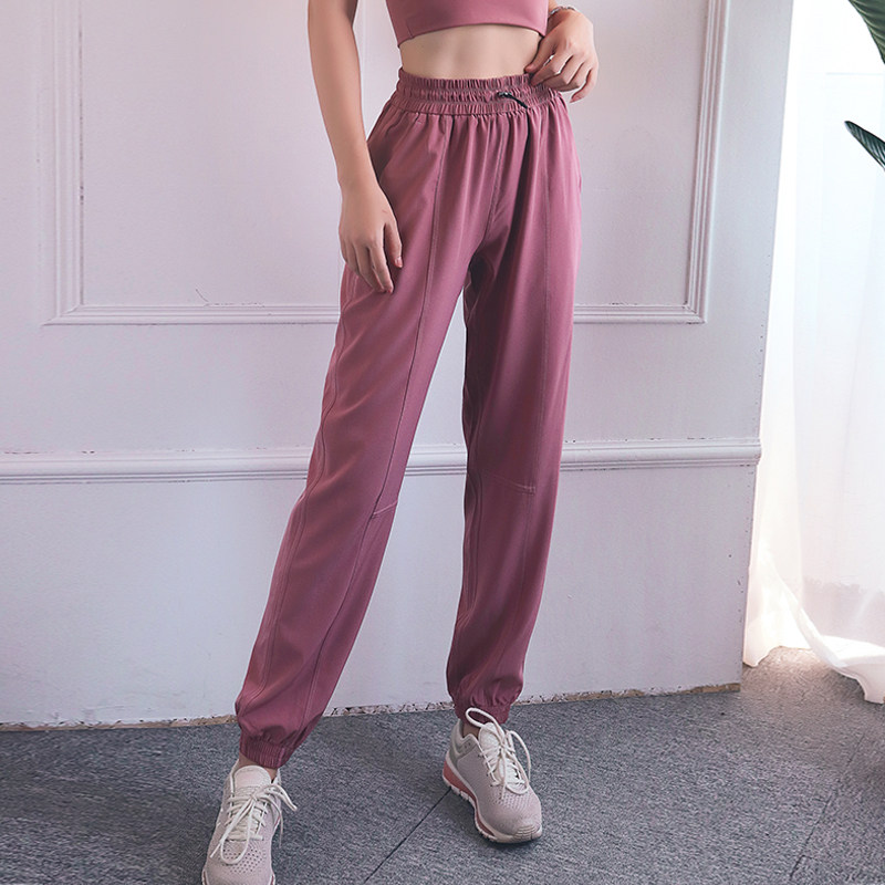 Beautiful photos I go to sports loose bunches Skinny Fitness Pants Casual Speed Dry Running Pants Autumn Straight Drum Yoga Long Pants