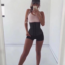 Beautiful women follow me to exercise adjustable girdle belt thin waist Mesh breathable girdle steel bone short waist seal shapewear