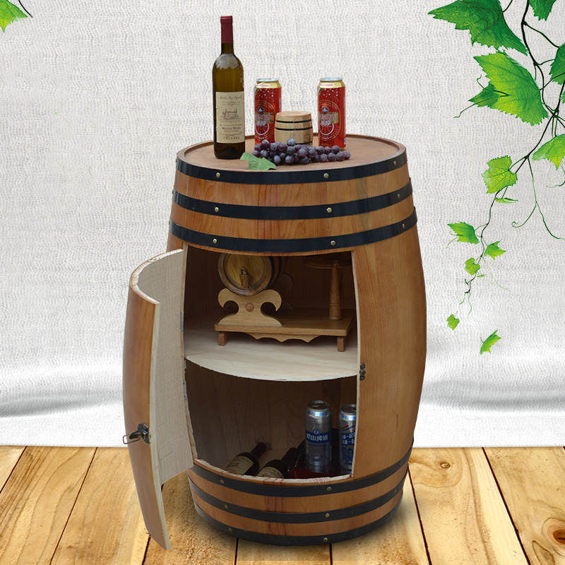Oak Barrel Wine Cabinet Decoration Beer Barrel Wooden Wine Barrel