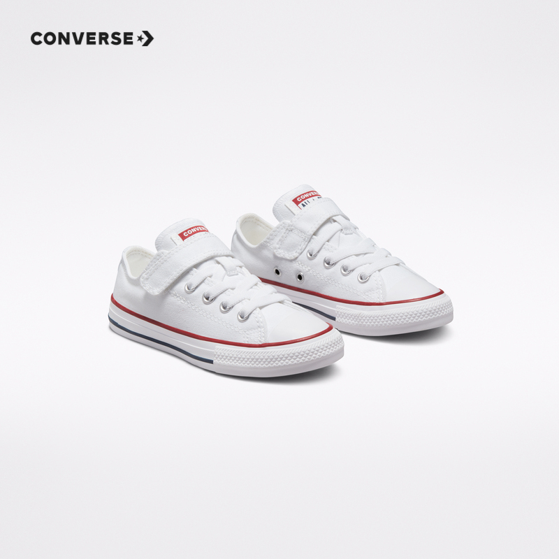 converse匡威童鞋儿童低帮帆布鞋2022春季新款男女童中大童小白鞋