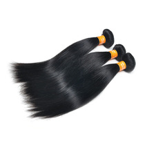 3PCs 8A Virgin Indian Human Hair Weave Bundles Straight wig