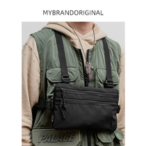 Buried ballistic nylon tactical function chest bag waterproof shoulder bag lightweight mobile phone bag small satchel bag D3025