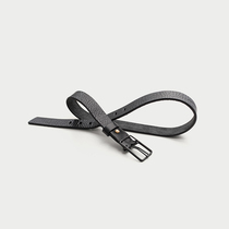 Buried imported vegetable tanned cowhide pure copper buckle retro mens leather belt trend narrow belt P34