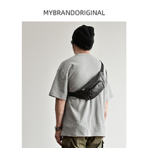 Buried soft cowhide chest bag men and women small waist bag underarm bag mobile phone bag mini satchel bag riding bag X1008