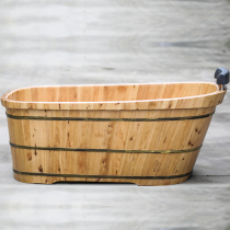 Jixi Wood Barrel Flagship Store Solid Wood Soak Bath Tub JX-0906 Wood Barrel Chamberal Wood Trip cylinder Shunfeng