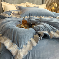 JERYOUN can double - facade thickness of four - piece cow coral vet in winter suit is new