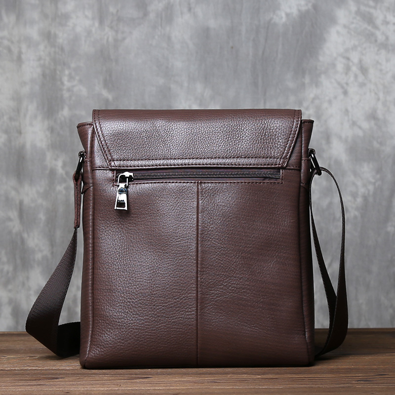 Title 7, Head Layer Cowhide Vertical Crossbody Bag, High...