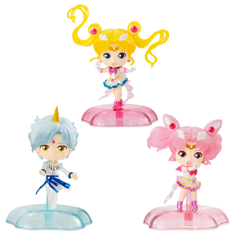 Full Set Of 3Bandai Wan Dai Genuine Gashapon    Theater Edition   Sailor Moon   Shining Mini Collection image   goods in stock