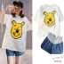 Bà bầu denim quần short hè hè và hè hè phần mỏng hè thời trang cỡ lớn mẹ mặc quần legging rộng hè - Phụ nữ mang thai quần / quần bụng quần bầu baggy công sở Phụ nữ mang thai quần / quần bụng