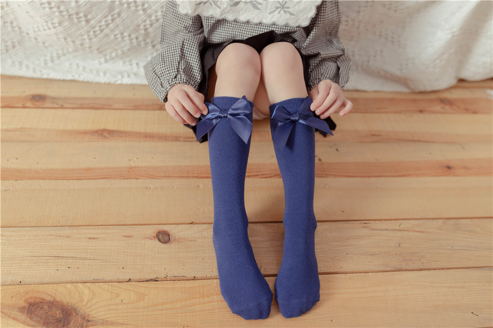 Filles Mignon Noeud D'Arc Coton Crew Socks 1 Jeu display picture 8