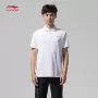 Li Ning áo sơ mi nam tay ngắn 2018 mới đào tạo loạt áo cotton thấm ẩm ngắn thể thao mùa hè - Áo polo thể thao áo polo gucci