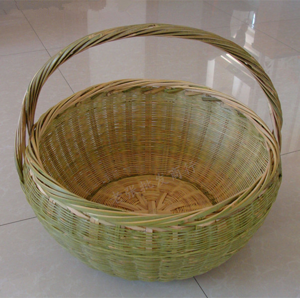 Handmade bamboo vegetable basket Bamboo basket Bamboo basket Shopping portable basket Bamboo basket Fruit basket Environmental protection vegetable basket Bamboo products