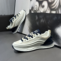 High quality fabric soft and comfortable breathable sweater shoes trend and casual little white daddy shoes male