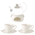 Anh trà chiều pansy ấm trà luộc trái cây ấm trà đặt gốm thủy tinh trà Bắc Âu đặt nến sưởi ấm - Trà sứ Trà sứ