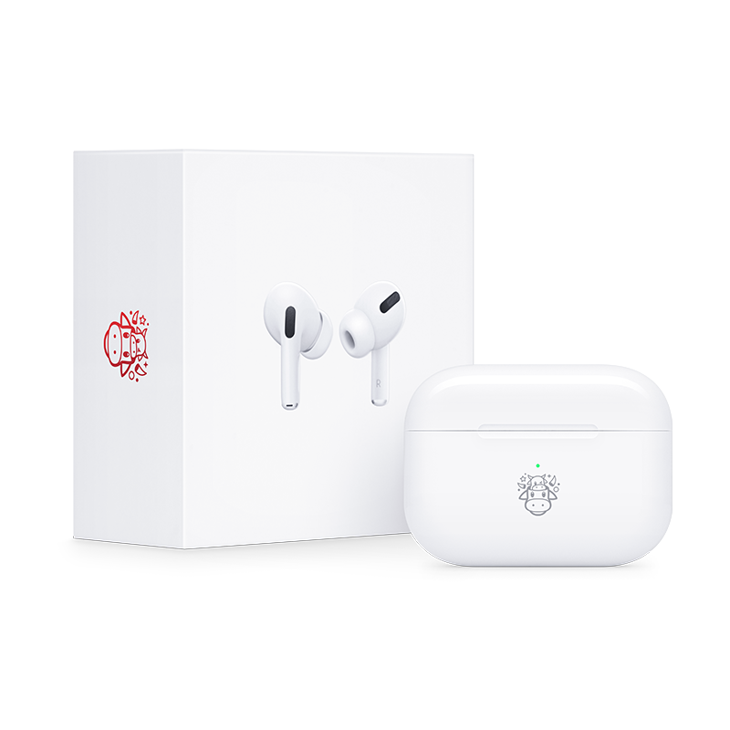 苹果 AirPods Pro 主动降噪 真无线耳机 牛年限量款 图1