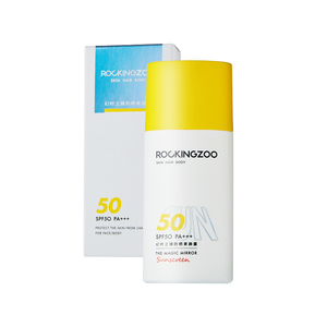 摇滚动物园防晒霜女spf50防紫外线隔离脸部面部清爽轻薄正品50ml