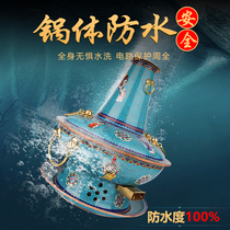 Electric carbon dual-use cloisonne copper hot pot Pure copper pot charcoal old-fashioned Beijing shabu-shabu lamb Mandarin duck pot household plug-in