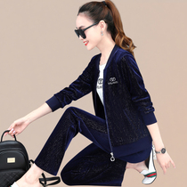 Fashion casual suit womens tide 2021 Spring and Autumn New Korean loose slim cardigan three-piece sportswear