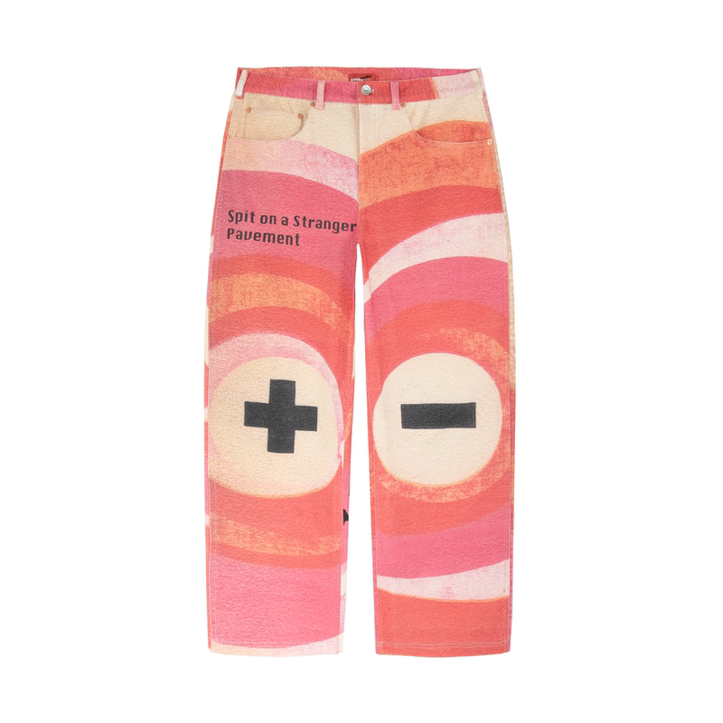 Dbd Wh Locallydawgs 《Spit on a Stranger》 Printed Loose Jeans