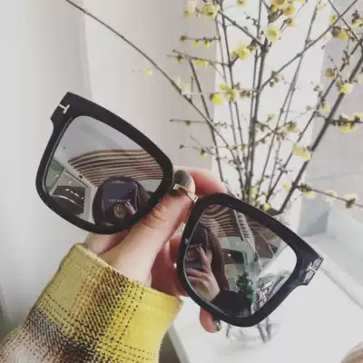 T-shaped reflective mirror sunglasses polarized frame large frame sunglasses for men and women retro brand sunglasses female couples