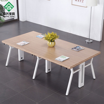 ZTE new modern new fashion conference table Office board negotiation table Steel foot conference table Office furniture