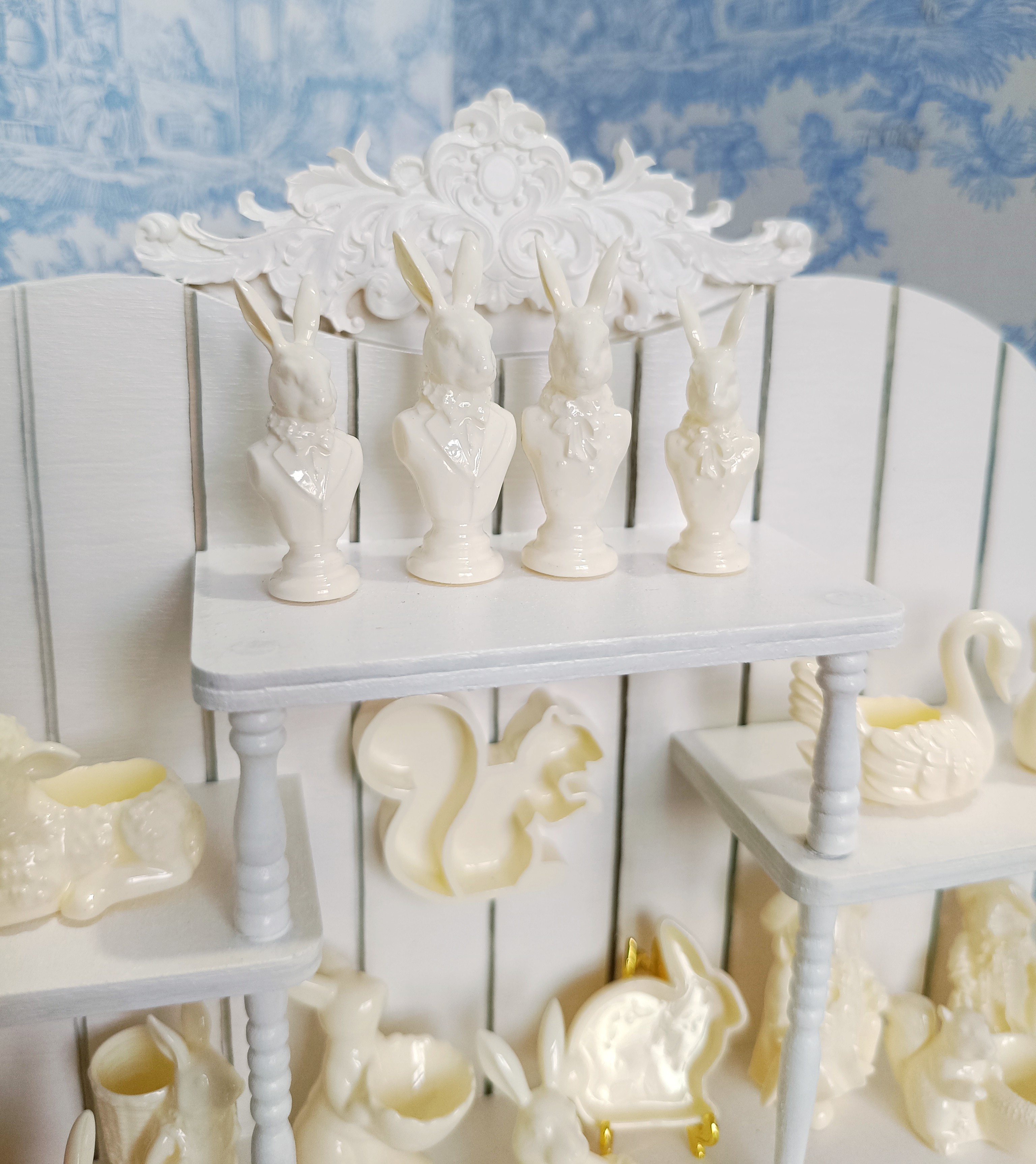 3D модель члена маятник  现货微缩模型玩具摆件成品白模  花园花器 盘子多款 满200包邮