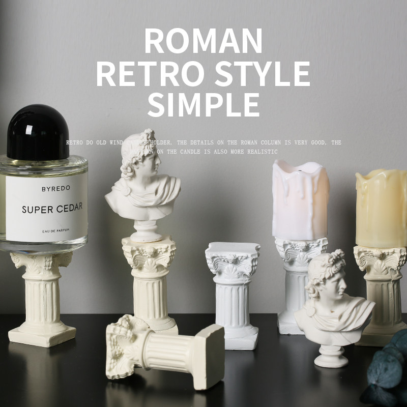 Roman Column Candle Photo Props Background Photography Props Shooting Props Ins Decorative Background Cloth Swing Pat Props
