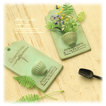 Hand-made custom clay miniature Mini 6-point baby house with flower combination potted flower wall hanging flower device Xie Shien gift