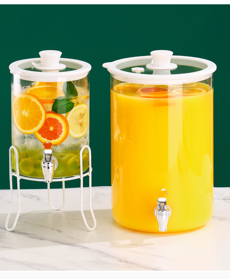 Пузырь бутылки 冷水桶带龙头水果茶桶果汁罐容器可乐桶玻璃泡酒瓶调酒桶啤酒饮料